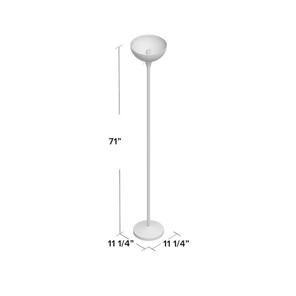 Carolina 71" Torchiere Floor Lamp - Picture 2 of 3